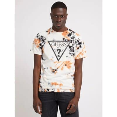 Ανδρική Μπλούζα GUESS PM2GI61K9RM1 TIE DYE LOGO Πολύχρωμο