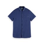 Ανδρικό Πουκάμισο SCOTCH & SODA GARMENT DYED LINEN 166011 Μπλέ