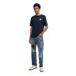 Ανδρική Μπλούζα SCOTCH & SODA 166652 GRAPHIC CREWNECK Μπλέ - Image 2