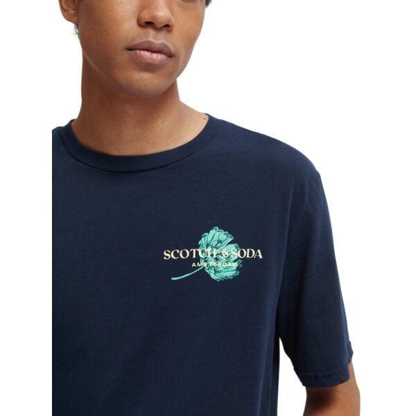 Ανδρική Μπλούζα SCOTCH & SODA 166652 GRAPHIC CREWNECK Μπλέ - Image 4