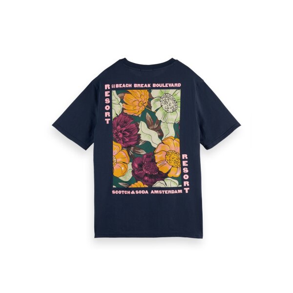 Ανδρική Μπλούζα SCOTCH & SODA 166652 GRAPHIC CREWNECK Μπλέ - Image 5