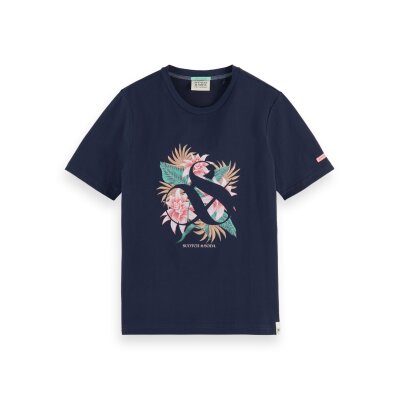 Ανδρική Μπλούζα SCOTCH & SODA 168428 SEASONAI LOGO Μπλέ