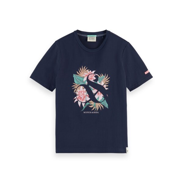 Ανδρική Μπλούζα SCOTCH & SODA 168428 SEASONAI LOGO Μπλέ - Image 1