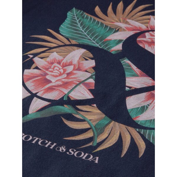 Ανδρική Μπλούζα SCOTCH & SODA 168428 SEASONAI LOGO Μπλέ - Image 6