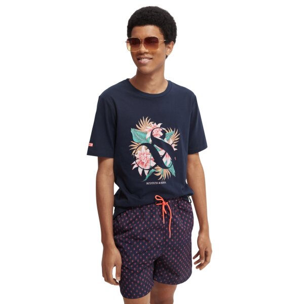 Ανδρική Μπλούζα SCOTCH & SODA 168428 SEASONAI LOGO Μπλέ - Image 7