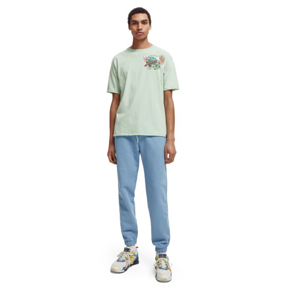 Ανδρική Μπλούζα SCOTCH & SODA 166048 RELAXED ARTWORK Πράσινο - Image 2