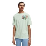 Ανδρική Μπλούζα SCOTCH & SODA 166048 RELAXED ARTWORK Πράσινο - Image 8