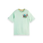 Ανδρική Μπλούζα SCOTCH & SODA 166048 RELAXED ARTWORK Πράσινο