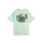 Ανδρική Μπλούζα SCOTCH & SODA 166048 RELAXED ARTWORK Πράσινο - Image 6