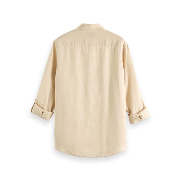 Scotch-&-Sod_SS22_0137_165982 (1) Ανδρικό Πουκάμισο SCOTCH & SODA REGULAR FIT GARMENT 165982 Εκρού - Image 2