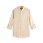 Ανδρικό Πουκάμισο SCOTCH & SODA REGULAR FIT GARMENT 165982 Εκρού - Image 4