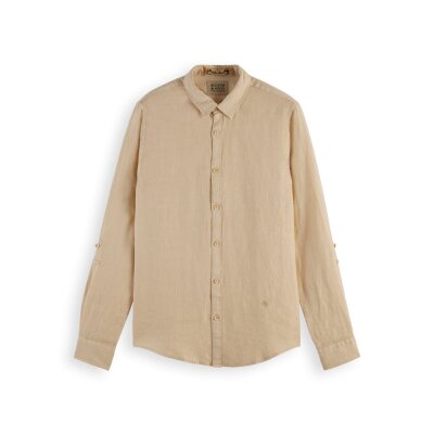 Ανδρικό Πουκάμισο SCOTCH & SODA REGULAR FIT GARMENT 165982 Εκρού