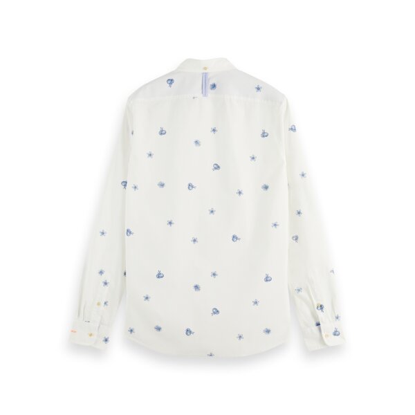 Scotch-&-Sod_SS22_0217_166008 (1) Ανδρικό Πουκάμισο SCOTCH & SODA 166008 PRINTED POPLIN Λευκό - Image 2