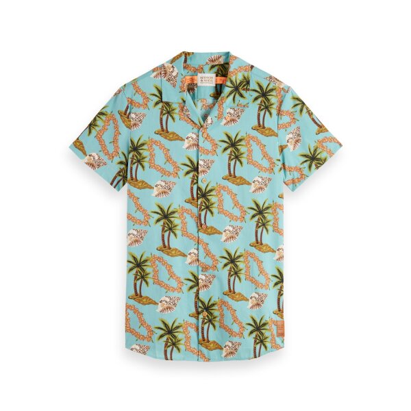 Scotch-&-Sod_SS22_0217_166962 Ανδρικό Πουκάμισο SCOTCH & SODA 166962 PRINTED POPLIN Πράσινο - Image 1