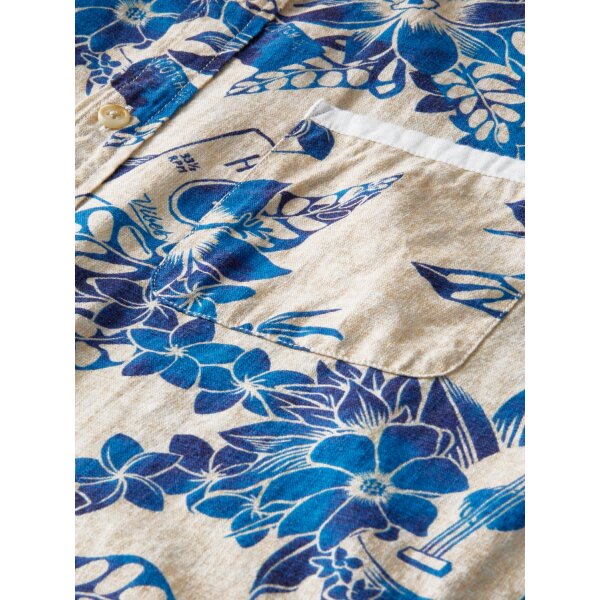 Ανδρικό Πουκάμισο SCOTCH & SODA 165902 PRINTED ORGANIC POPLIN Λευκό - Image 7