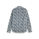 Ανδρικό Πουκάμισο SCOTCH & SODA 166008 PRINTED POPLIN Λευκό Μπλέ - Image 3