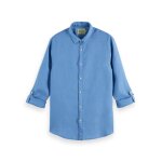 Ανδρικό Πουκάμισο SCOTCH & SODA REGULAR FIT GARMENT 165982 Μπλέ - Image 4