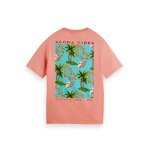 Ανδρική Μπλούζα SCOTCH & SODA 166652 GRAPHIC CREWNECK Ροζ - Image 4