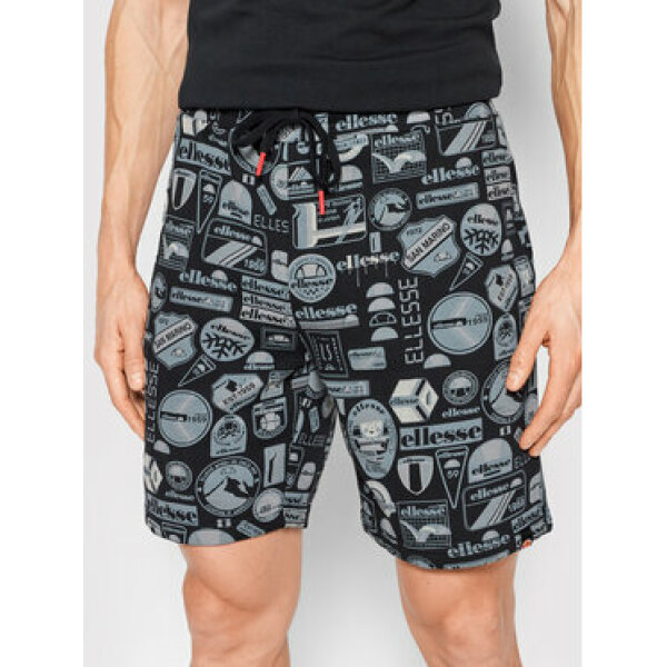 ellesse-athletiko-sorts-igor-shm14519-mauro-regular-fit Ανδρική Βερμούδα Φούτερ ELLESSE IGOR SHM14519 Μαύρο - Image 1