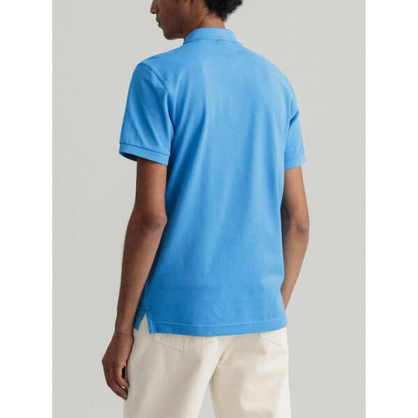 fixedratio_20220317114102_27eb76c6 Ανδρική Μπλούζα Polo Rugger GANT 2201 Γαλάζιο - Image 3