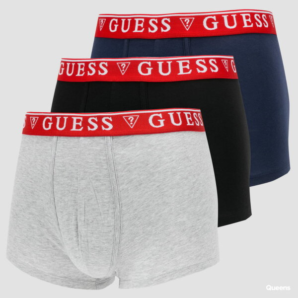guess-m-3pack-boxer-120287_1 Ανδρικά Μποξεράκια GUESS U97G01JR003 BRIAN BOXER TRUNK 3 PACK Γκρί - Image 1