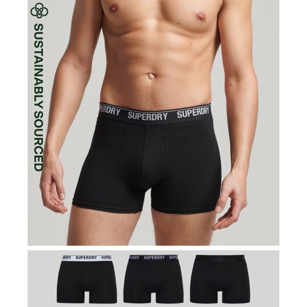 Ανδρικά Εσώρουχα SUPER DRY MULTI TRIPLE PACK M3110348B Μαύρο - Image 1