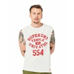 Ανδρική Μπλούζα Αμάνικη SUPERDRY M6010647A Λευκό