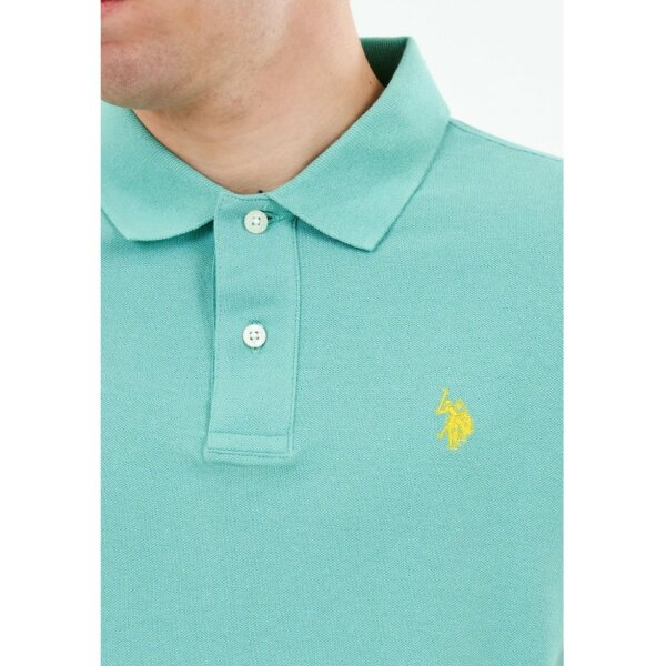 Ανδρική Μπλούζα Polo Πικέ U.S.POLO ASSN 6142341029 Πράσινο - Image 4