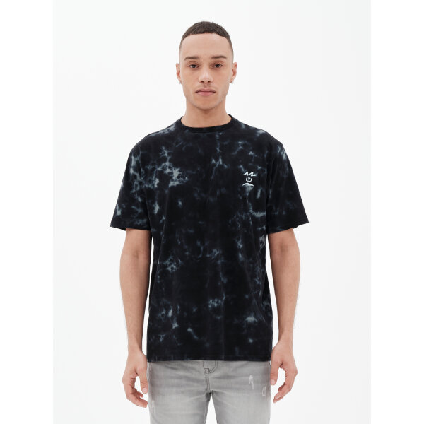 221.EM33.27TD-TIE-DYE-EBONY_1 Ανδρική Μπλούζα EMERSON TIE DYE 221.EM33.27TD Μαύρο - Image 1