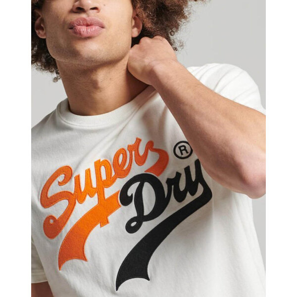 3420ASUPE3400259_White_2 Ανδρική Μπλούζα SUPERDRY M1011322A Μπέζ - Image 2