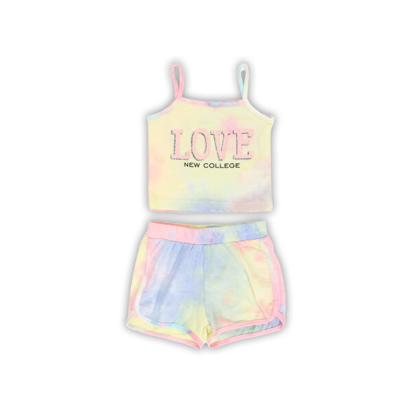 8351 ΣΕΤ ΜΕ ΣΟΡΤΣΑΚΙ ΚΟΡΙΤΣΙ ΡΟΖ TIE DYE  NEW COLLEGE 33-8351 - Image 1