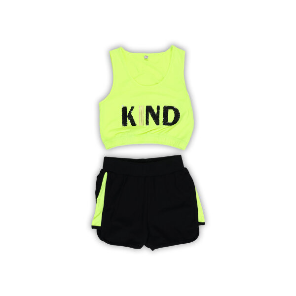 8981 Σετ με σόρτς Λάιμ ΚΟΡΙΤΣΙ NEW COLLEGE  33-8981 - Image 1