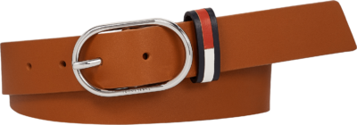 ΓΥΝΑΙΚΕΙΑ ΖΩΝΗ OVAL BUCKLE SIGNATURE LEATHER BELT TOMMY JEANS AW0AW11652-GTU
