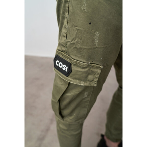 Ανδρικό Παντελόνι Cargo Cosi BAGNOLI Χακί - Image 4