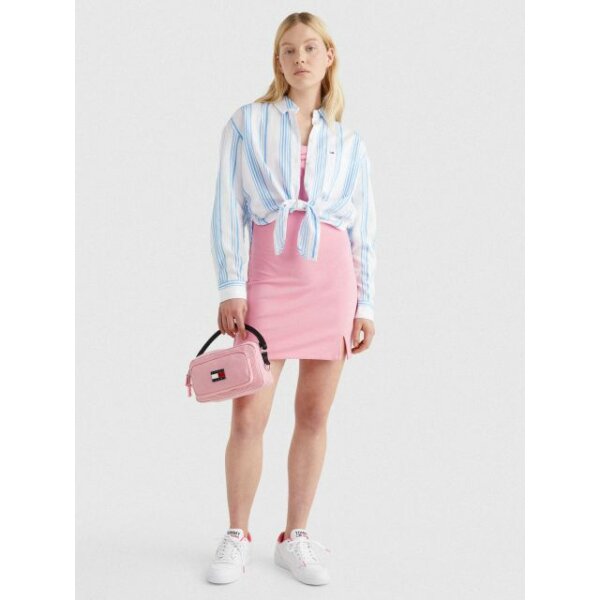 C21_02_DW0DW12901CY0_MO-ST-F2 ΡΙΓΕ ΠΟΥΚΑΜΙΣΟ ΜΕ ΔΕΣΙΜΟ TOMMY JEANS DW0DW12901-CY0 - Image 1