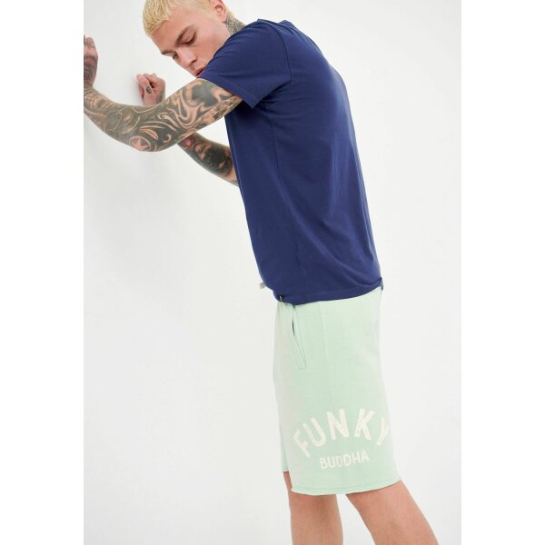 Ανδρική Βερμούδα Φούτερ FUNKY BUDDHA FBM005-051-03 Πράσινο - Image 2