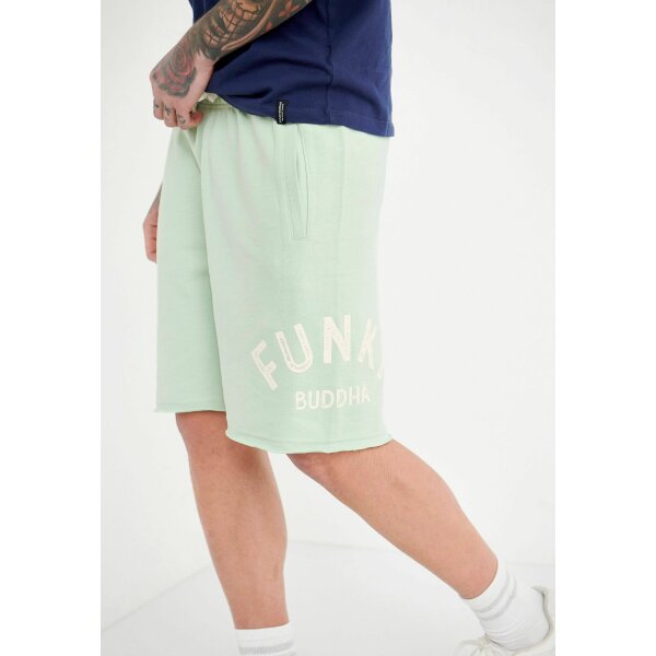 Ανδρική Βερμούδα Φούτερ FUNKY BUDDHA FBM005-051-03 Πράσινο - Image 3