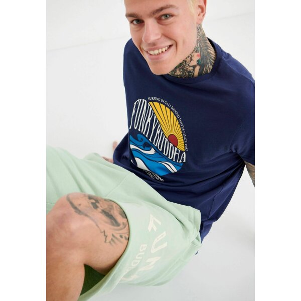 Ανδρική Βερμούδα Φούτερ FUNKY BUDDHA FBM005-051-03 Πράσινο - Image 5