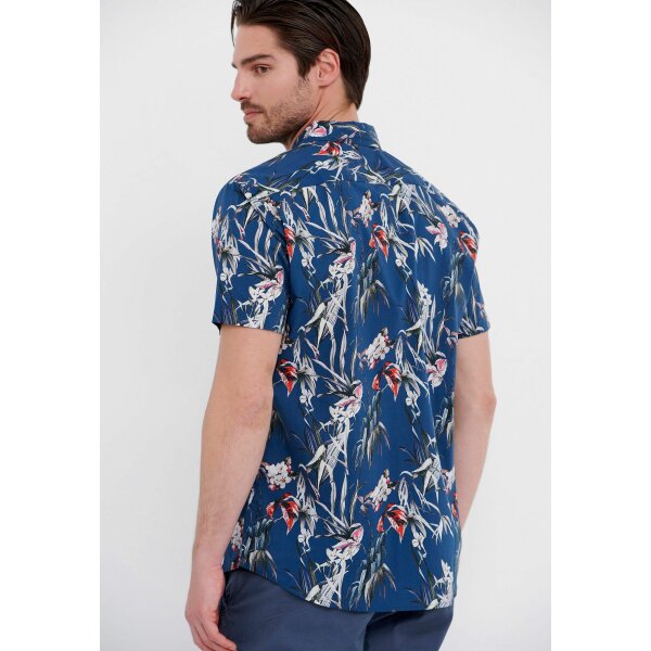 Ανδρικό Πουκάμισο FUNKY BUDDHA FBM005-052-05 Μπλέ - Image 4