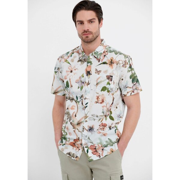 Ανδρικό Πουκάμισο FUNKY BUDDHA FBM005-058-05 Λευκό - Image 1