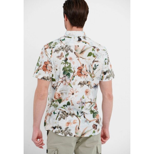 Ανδρικό Πουκάμισο FUNKY BUDDHA FBM005-058-05 Λευκό - Image 4