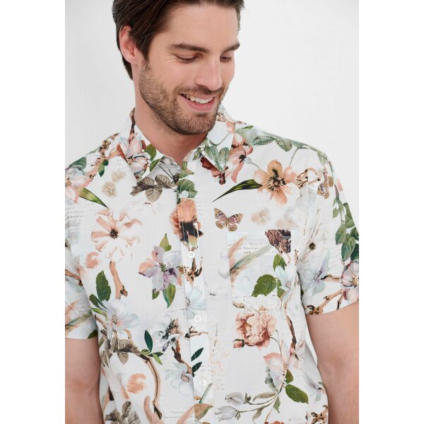 Ανδρικό Πουκάμισο FUNKY BUDDHA FBM005-058-05 Λευκό - Image 5
