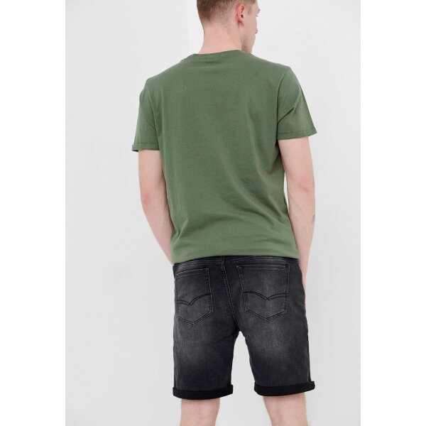 Ανδρική Βερμούδα Τζιν FUNKY BUDDHA FBM005-071-03 Μαύρο - Image 4