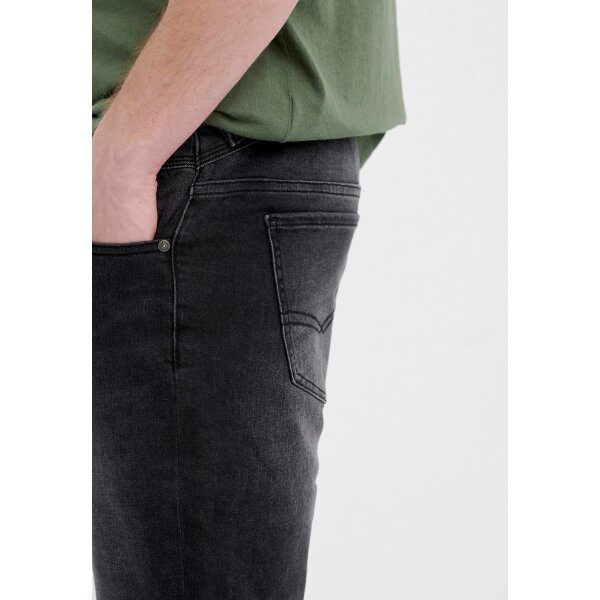 Ανδρική Βερμούδα Τζιν FUNKY BUDDHA FBM005-071-03 Μαύρο - Image 5