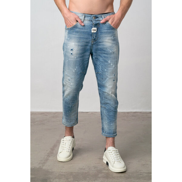 ISSEO 3 FRONT Ανδρικό Παντελόνι Τζιν Cosi ISSEO 3 Μπλέ Ανοιχτό - Image 1