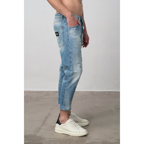 ISSEO 3 SIDE Ανδρικό Παντελόνι Τζιν Cosi ISSEO 3 Μπλέ Ανοιχτό - Image 4