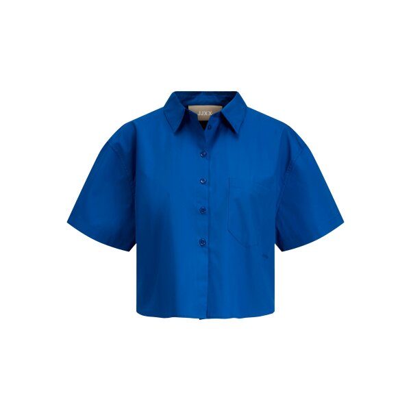 JJXX_SpringSummer2022_3771366_12200124 Γυναικείο πουκάμισο  Κοντό με απλικέ τσέπη Μπλέ 12200124 JJXX - Image 6