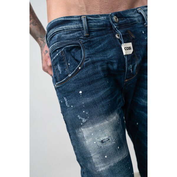 MAGGIO 2 DET Ανδρικό Παντελόνι Τζιν Cosi MAGIO 2 Μπλέ Σκούρο - Image 5