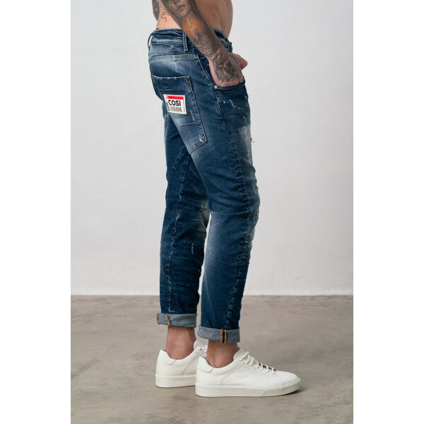 MAGGIO 2 SIDE Ανδρικό Παντελόνι Τζιν Cosi MAGIO 2 Μπλέ Σκούρο - Image 6