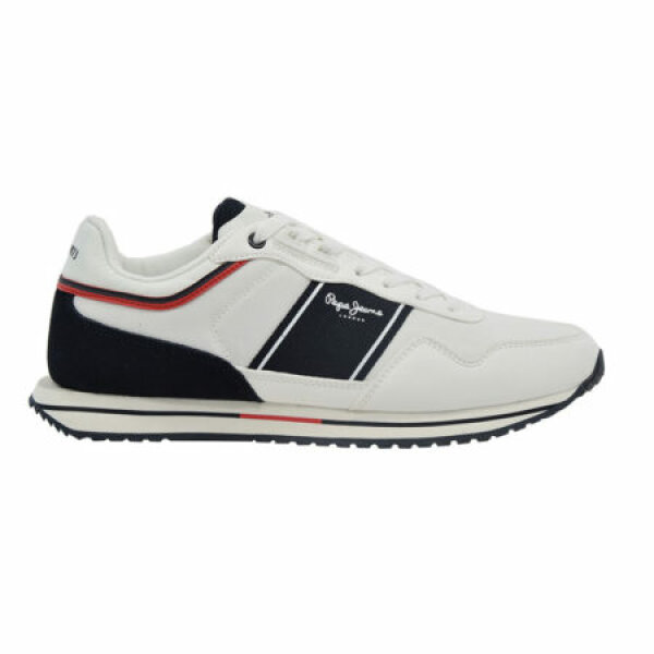 Ανδρικό Παπούτσι PEPE JEANS TOUR CLUB BASIC PMS30799 Λευκό-Μπλέ - Image 1